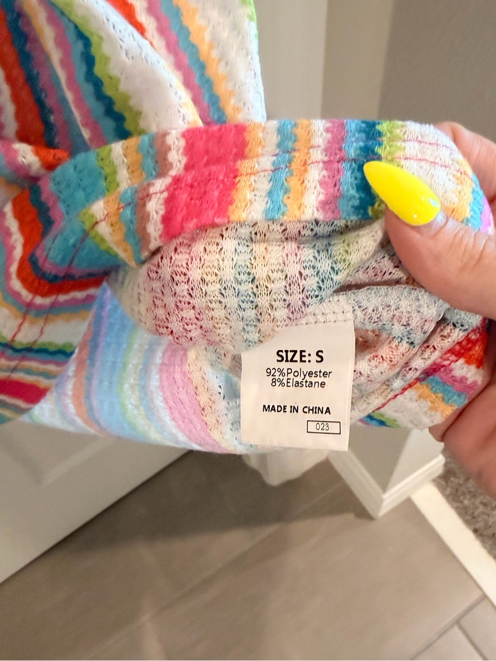Striped Knit Tank Top - Multicolor - Picture 3 of 4